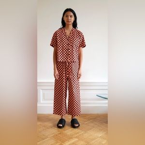 Wray Loungwear Set in Checkered Material